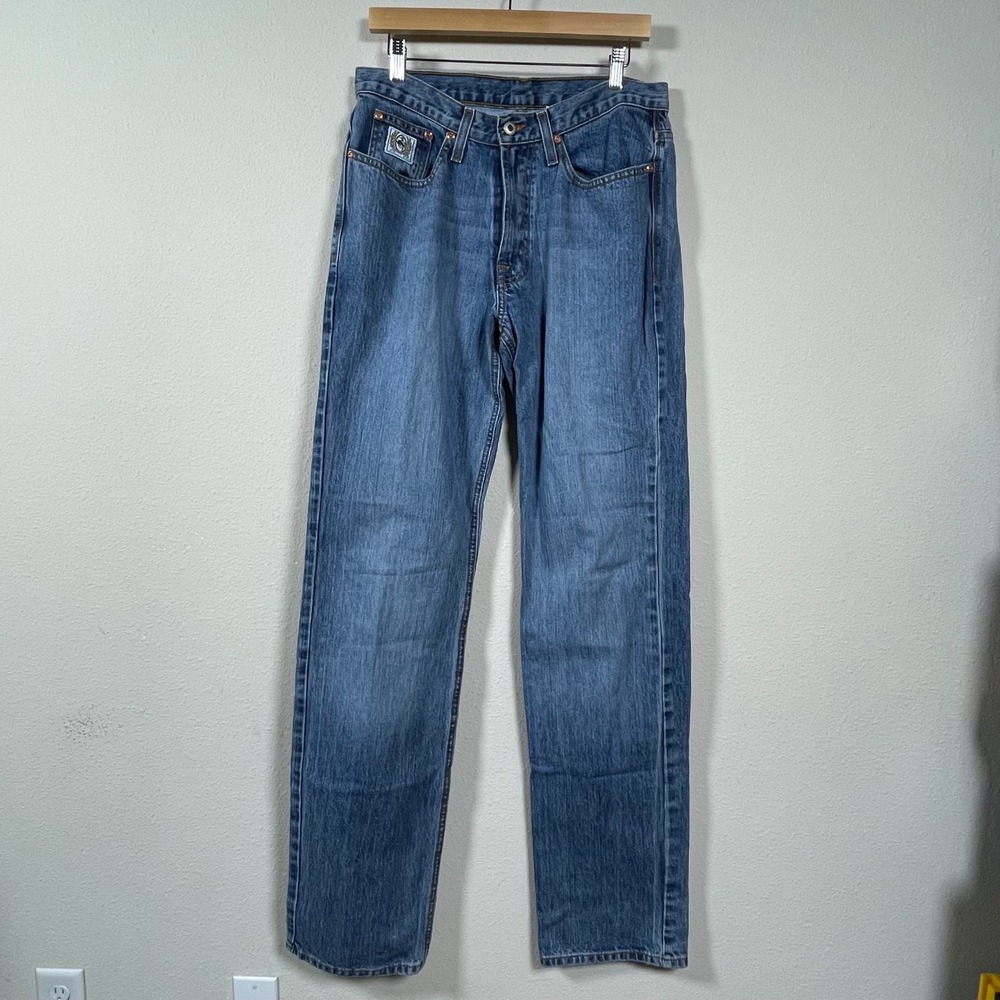 Cinch Jeans Men 32x38 Blue Straight Leg Western Cowboy Workwear Rugged Denim
